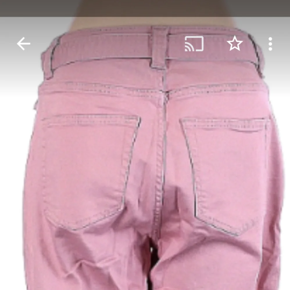 🌸Soho NY and Co. "Super High Waist Tapered Leg" Pink Jeans - Picture 4 of 12